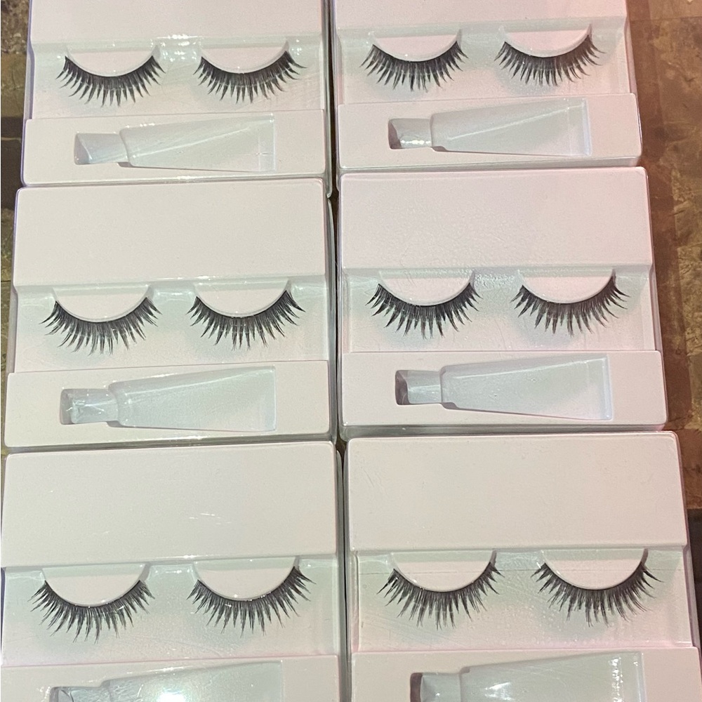 Set of Six False Eyelashes
